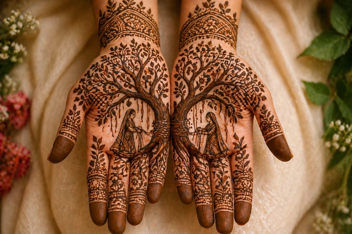 Vat Vriksha Design Mehndi