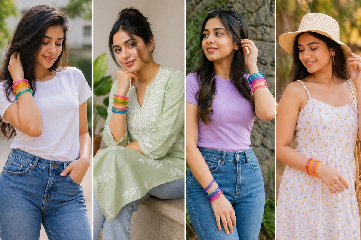 casual styling jelly bangel