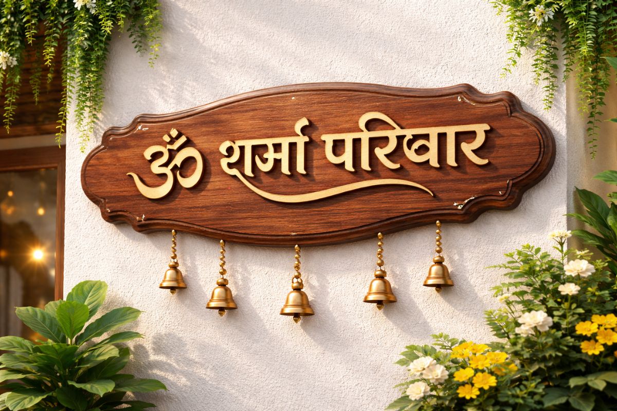 पहली नजर में दिल जीत लेंगी ये स्टाइलिश नेम प्लेट, देखें 5 शानदार डिजाइन्स 