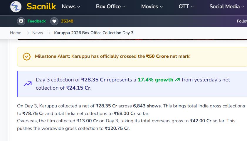Karuppu Worldwide Box Office Collection: वर्ल्डवाइड सूर्या की फिल्म ने मचाया गदर, तोड़ डाले इन 2 फिल्मों के रिकॉर्ड