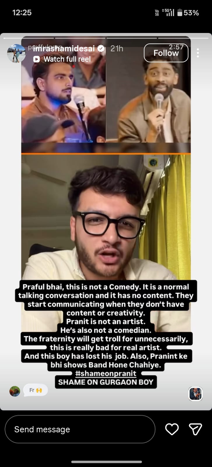 370 Ki Biryani Controversy: जैसे हिमांशु की नौकरी गई, प्रणित मोरे का शो भी हो बंद, रश्मि देसाई के तीखे बोल