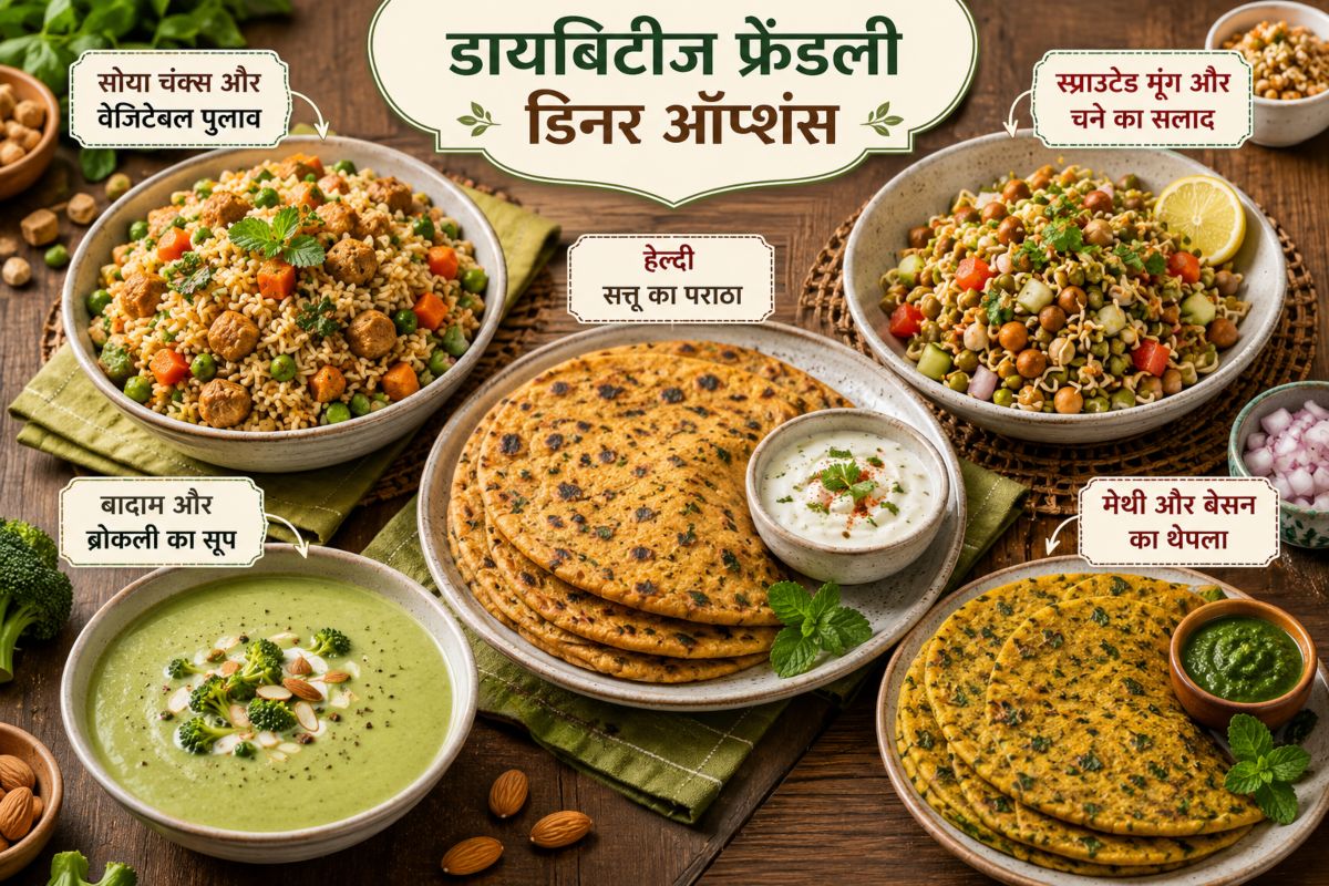 रात में ऐसा क्या खाएं कि शुगर लेवल न बढ़े? ये 5 टेस्टी और हेल्दी डिनर ऑप्शंस बदल देंगे आपकी लाइफ