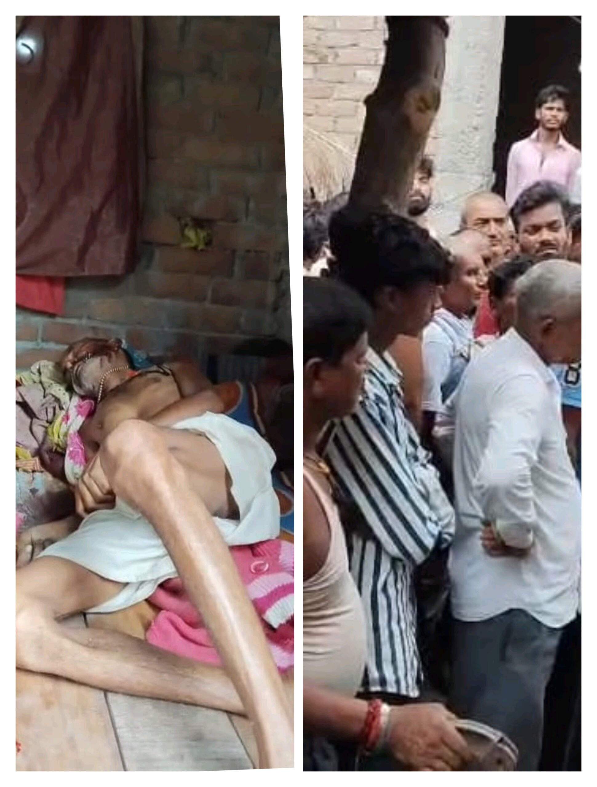 झोपड़ी में सो रहे बुजुर्ग दंपति की चाकू से वा”र कर ह”त्या