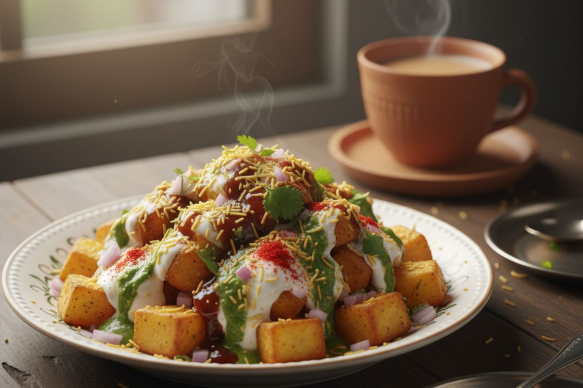 Evening Snacks: शाम की भूख मिटाने का परफेक्ट इलाज, गरमा गरम चाय के साथ ट्राई करें ये 5 क्रिस्पी और चटपटे स्नैक्स 3 aloo chaat